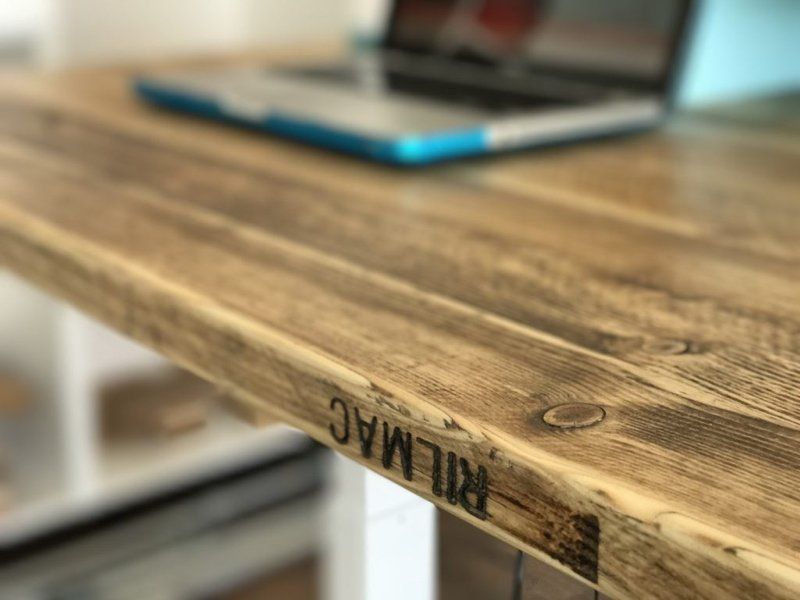 Reclaimed Wood Standing Desk