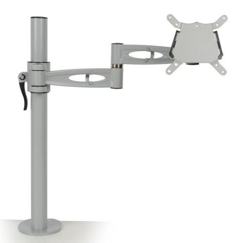 adjustable monitor arm for single screen in grey