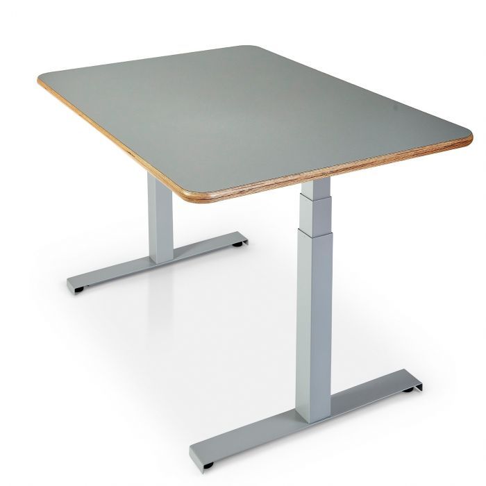 Fika Birch Plywood Standing desk grey Skyflo frame grey laminate top cbb6013e 5865 4ca6 b37c 64e9cf40666f