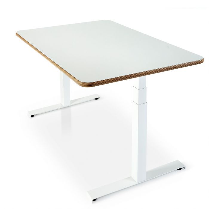 Fika Birch Plywood Standing desk white Skyflo frame white laminate top 3edf563b 3619 42e2 ae0a 4efcf44a2f48