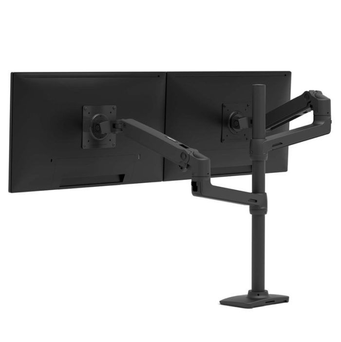 Ergotron LX Dual Stacking Monitor Arm | Tall Pole