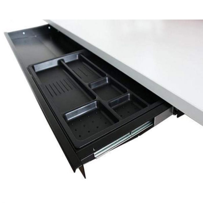 Under desk drawer with removable pen tray 1
