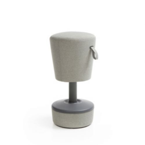mickey stool grey fabric base