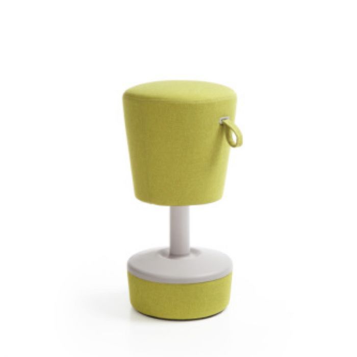 mickey stool beige fabric base