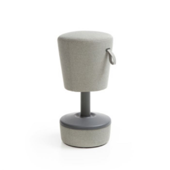 mickey stool grey fabric base 1