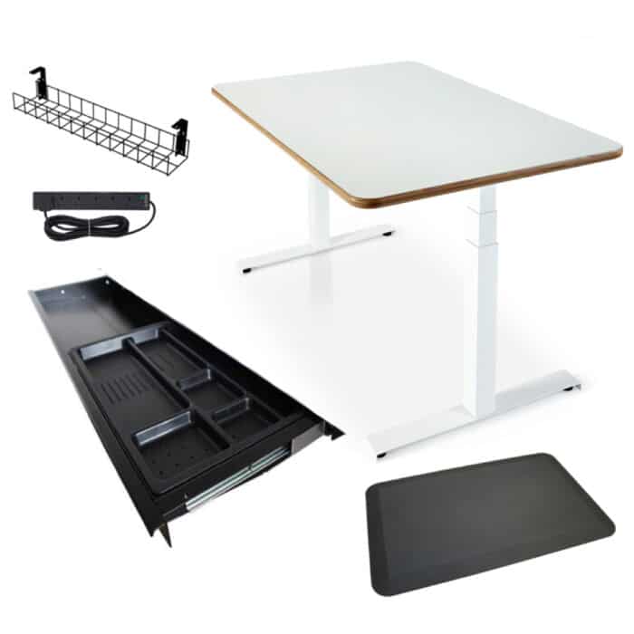 Designer Standing Desk Bundle With Accessories