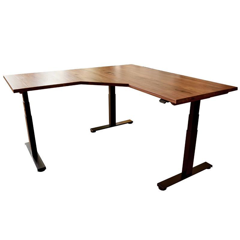 Sisu Solid Wood Corner Standing Desk | Design Your Desk