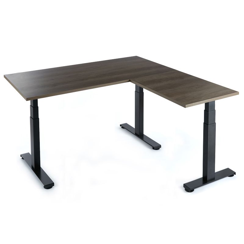 Fika Grey Oak Corner Standing Desk