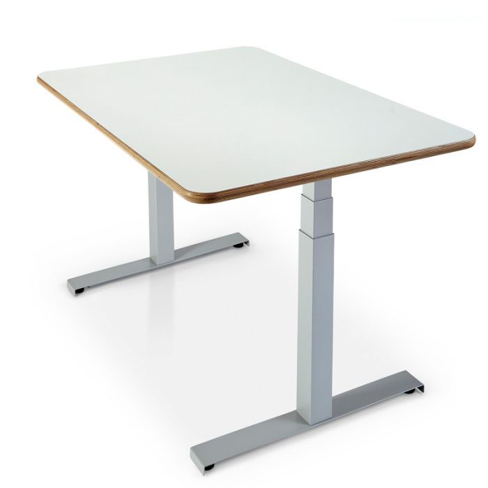 Fika Plywood Standing desk grey white