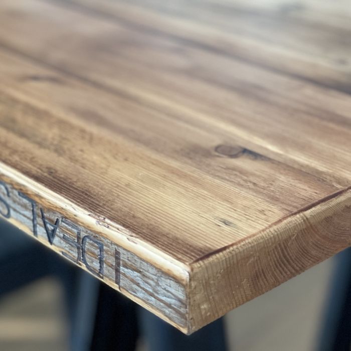 Sisu Reclaimed Wood Standing Desk | Design Your Desk