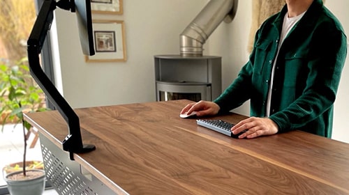 Sisu Walnut Standing Desk