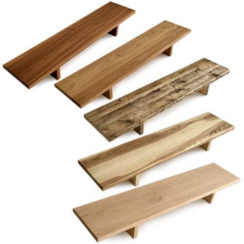 Solid Wood Desk Shelf |Dual Monitor Stand