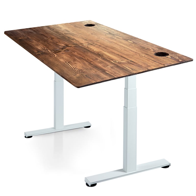 Sisu Reclaimed Wood Standing Desk | Walnut stain - 1200 x 700mm