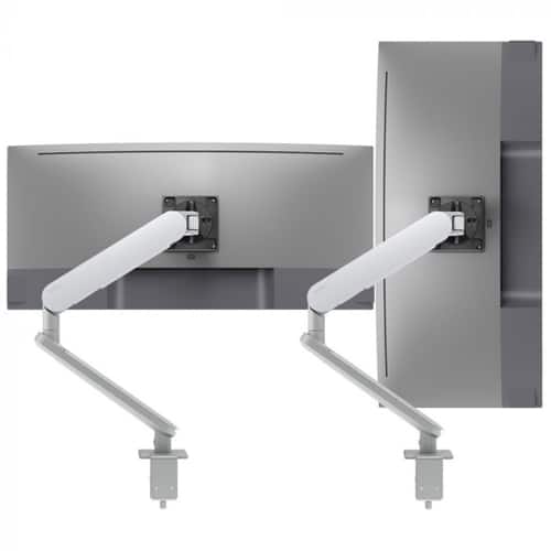 Ora Duo Dual Monitor arm Silver