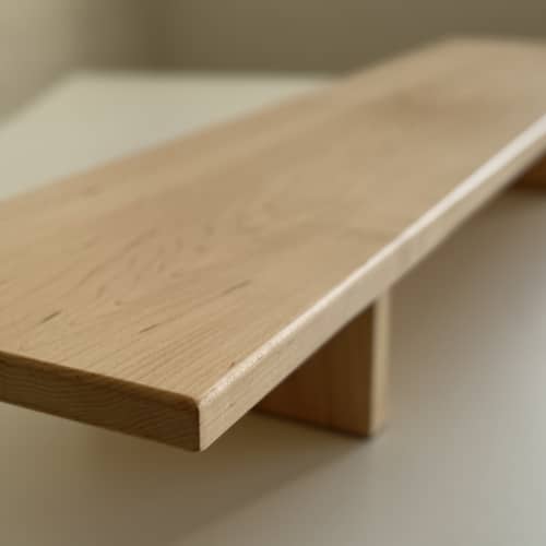 Hila Solid Wood Desk Shelf Monitor Stand