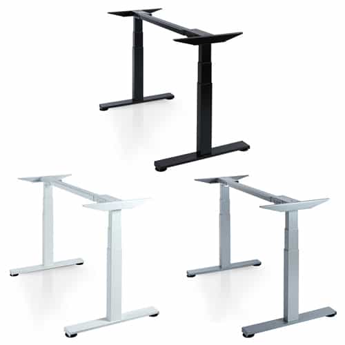 Sisu desk frame colour options